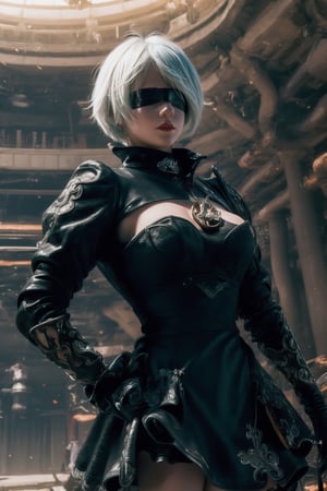 ((masterpiece, best quality)) ,n_2b,blindfold