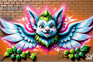 #graffiti, #graffiti on a brick wall, #spray paint on a wall, #colored graffiti, #Street art, #Spray paint, #Street canvas, #Graffiti artist, , #Graffiti art, #Spray art,
(((ivy: 1.3))) grows on a brick wall. (((Spray cans: 1.3))).Closeup, stone gargoyle with the head resembling Character Name, expression exuding fury, perched symmetrically atop cathedral, wings unfurled, amidst a tempestuous, rain-laden sky, hyper-maximalistic, ultra detailed, hyper-realistic, digital art, cinematic effect., #graffiti on brick wall, #spray painting on wall, #color graffiti, #Aerosol art