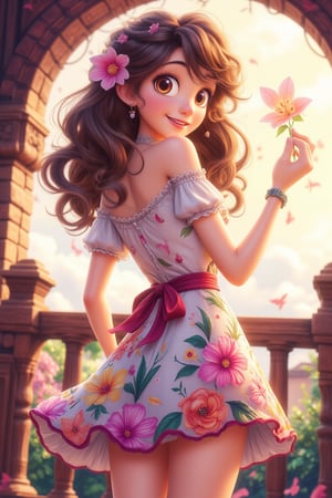     

score_9, score_8_up, score_7_up, score_6_up, source_anime, 1girl, long hair, brown hair, wavy hair, 
off shoulder, floral dress, see-through, short dress, 
from behind, leaning forward, 
balcony, temple,
 lora:floral_offshoulder_dress_v1.1-pony:1 

