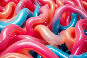 abstract, (latex:2), (pvc), flowing, ,6000,ink scenery, (transparent), translucent, curvy shapes, kinky abstract,  pastel, vibrant