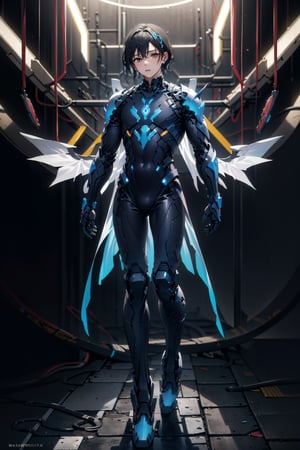 (masterpiece, best quality:1.4), ultra-detaileda male , perfect body , futuristic armor , wings