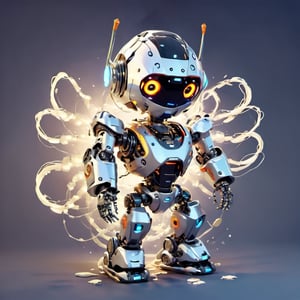 robot, shadow, realistic, spacecraft, mecha, thrusters, machinery, floating, from side, flying, solo, glowing, wheel, logo, radio antenna, non-humanoid robot, military, cable, floating,3d figure,tshirt design