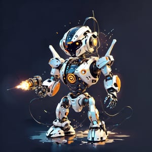robot, shadow, realistic, spacecraft, mecha, thrusters, machinery, floating, from side, flying, solo, glowing, wheel, logo, radio antenna, non-humanoid robot, military, cable, floating,3d figure,tshirt design