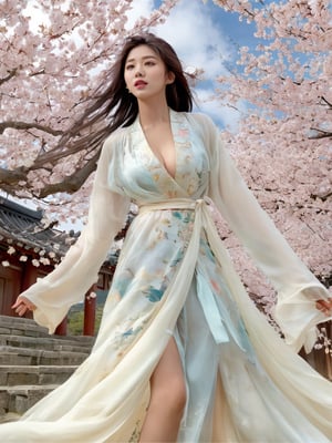 1girl, solo, hair ornament, bug, braid, jewelry, long hair, white hair, flower, earrings, long sleeves, dress, cloud of surrounding, building from afar, 
white dress wedding, plunging v dress, dress with a waist high slit, ((see-through dress)), daxiushan nude,

long white legs showing from the skirt, showing all the way to the waist, slit skirt revealing long legs, sexy legs, white legs, exposing many areas of the legs from ankles to abdomen, expose one breast, expose most of the nipple, Do not wear underwear, show her groin, show her long legs to the groin, (((((((nude body))))))),

ornament, chakra, (( beautiful eyes )), full_body, small flowers in the hair, (((korean face female))),
,mythical clouds, realistic, ,xxmixgirl,3d figure,korean girl,3d style,
cinematic film still (Raw Photo:1.3) of (Ultrarealistic:1.3), different posture, up arms, ((arms up)), rainbow, in old used 1800 peasant clothing, crazy mad aggressive face and eyes, fantasy, concept art,NYFlowerGirl, arms up, tropical rain, jump up, hands touch softly you face, close up, Small cherry blossoms flew everywhere, the wind blew away the girl's clothes,