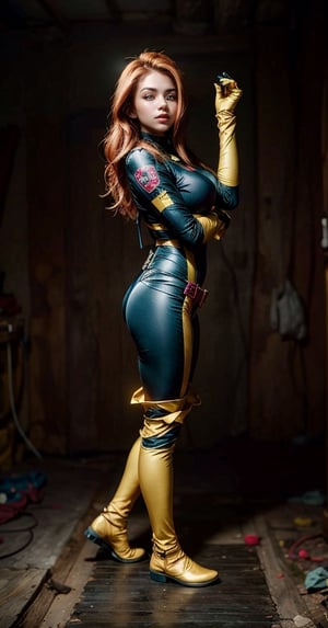 Masterpiece, beat quality, 1girl, ((woman with the face of BrendaRock)), ((finely detailed and detailed face)), ((green eyes)), ((bright_pupils)), ((long hair)), sexy smile,
((Wearing costume of Rogue from X-Men)),
cinematic lighting, 8k uhd, dslr, soft lighting, high quality, film grain, Fujifilm XT3, extremely detailed CG unity 8k wallpaper.
