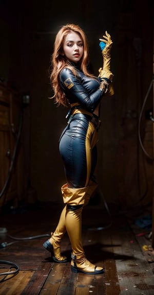 Masterpiece, beat quality, 1girl, ((woman with the face of BrendaRock)), ((finely detailed and detailed face)), ((brown eyes)), ((bright_pupils)), ((long hair)), sexy smile,
((Wearing costume of Rogue from X-Men)),
cinematic lighting, 8k uhd, dslr, soft lighting, high quality, film grain, Fujifilm XT3, extremely detailed CG unity 8k wallpaper.
