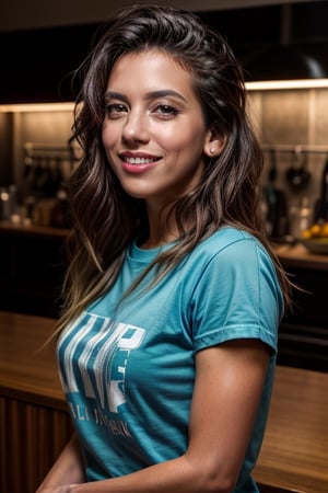 masterpiece, beat quality, woman,
((CinthiaStar)), 
((Wearing blue punk tshirt)),
((finely detailed beautiful eyes and detailed face)), ((brown eyes)), ((bright_pupils)),
((long hair)), sexy smile,
cinematic lighting, ((bust shot)),
8k uhd, dslr, soft lighting, 
high quality, film grain, Fujifilm XT3, 
extremely detailed CG unity 8k wallpaper,
In New York City in a sunny day. 