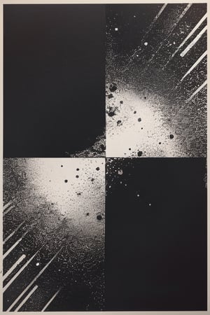 abstract art, [black:white:30] circle