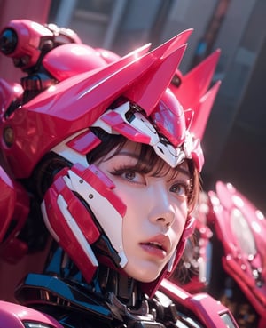 holiday,woman,dramatic lighting,Pink Mecha,Honey Mecha,(perfect fit:0.85),photo-realistic,Pink Mecha,Mecha