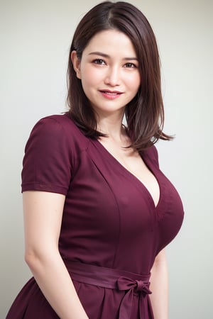  big smile,Best quality, raw photo, photorealism, UHD, lifelike rendering, (upper body portrait:1.2), Photo of stunningly Beautiful japanese milf, stunning, medium dark brown hair, natural  large breasts, curvy figure, long-legged, pale skin, skin pores, daily outfit,  fitted knit sweater, sharp focus, smile, gaze at viewer, from below, closed to up, thighs focus, detailed eyes, exquisite facial, detailed real skin texture, detailed fabric rendering, daylight, ray tracing ,sawaguchiyasuko,koizumikyoko,big breasts