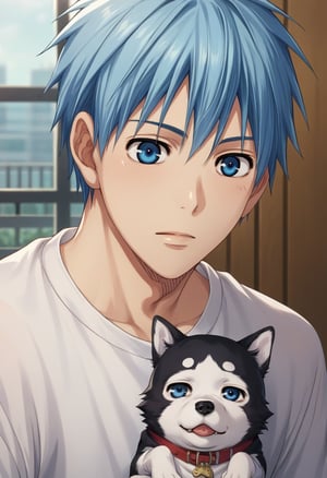 score_9, score_8_up, score_7_up, score_6_up, detailed, ,source_anime, male focus
tetsuya kuroko, blue hair, blue eyes,((tetsuya2, dog)), source_