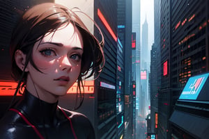 (4k), (masterpiece), (best quality), (extremely intricate), (realistic manga art anime), (sharp focus), (cinematic lighting), (extremely detailed), sci-fi theme, synth-wave, cyberpunk

1girl

Backgound, vibrant cyberpunk city,1 girl,SAM YANG