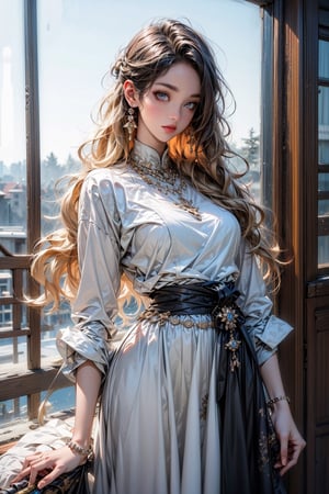 lovely  cute  young  attractive  indian  teenage  girl  in  a  pretty foreign dress,  23  years  old  ,  cute  ,  an  Instagram  model  ,  long  blonde_hair  ,  winter  ,  on the road  .  ,  „  Indian ,yoimiyadef,holding sword,Anigame 
