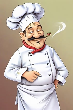 A funny chef