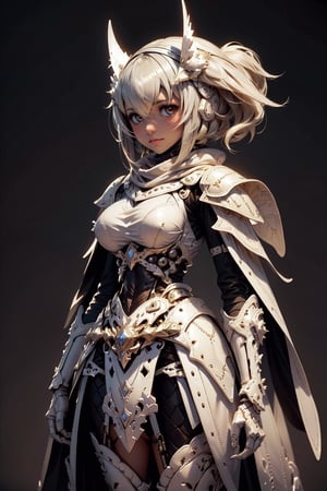 beautiful little 1 , desert armor made of joints , dark skin , (big tit), white short hair , bone poncho, desert,
, full body view, tits, (Chibi), Lolita, (Chibi) Cute girl,4 year old, silver hair, twintails,(simple background),oni face shield,mashiro