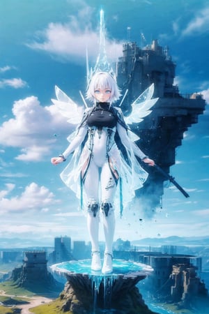 "((Enigmatic girl)) in a transparent plugsuit, ethereal crystal wings, standing amidst an alien landscape, mystical clouds swirling around, vibrant and otherworldly flora, surreal scene."
,GladysManityro,DonMW15p