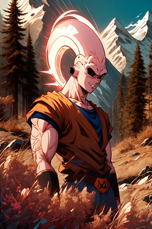buuhan, colored skin, male focus, solo, colored sclera,glowing, 