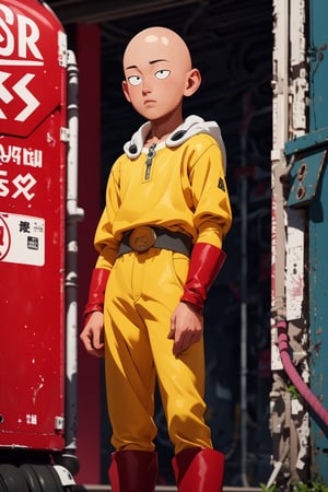 ,SAITAMA, 1boy, solo,