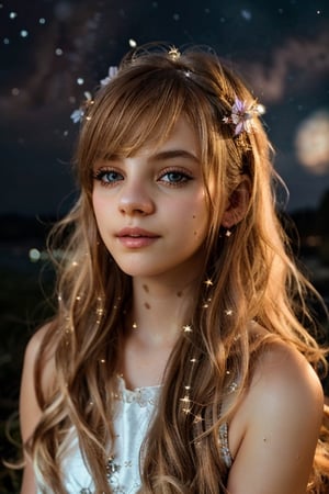 {{best quality}}, {{masterpiece}}, {{ultra-detailed}}, {illustration}, {detailed light}, {an extremely delicate and beautiful}, a girl, {beautiful detailed eyes}, stars in the eyes, messy floating hair, colored inner hair, Starry sky adorns hair, depth of field