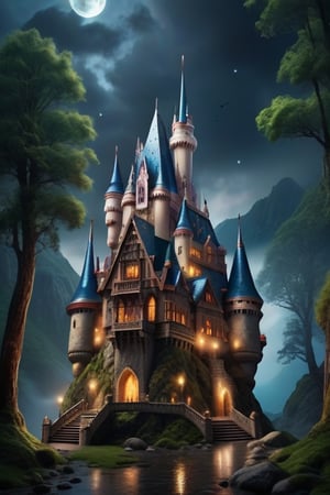 fantastic and mystical castle