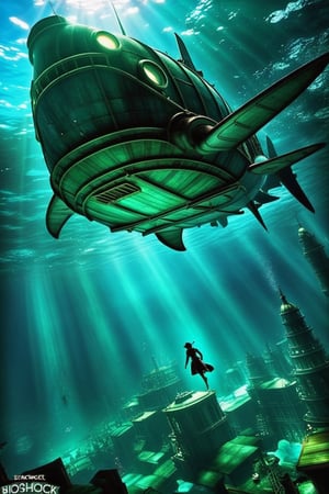 Ciudad submarina igual a rapture de BioShock,que se vea muy real en 4k full detalle 
,Movie Poster
