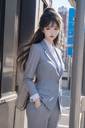 masterpiece,(bestquality),ultra-detailed,photorealistic,1girl,solo,accessories,7mix2,business suit