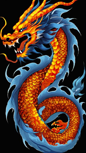 High Quality, Lossless, Clean, Raw, High Quality, Lossless, Clean, Raw, HD, Strange Dragón, 
Multires noise a dragon, flame, open mouth, chinese dragon, horns, teeth, no humans, fangs fire, sharp teeth, claws, dragon scales, eastern dragon, breathing fire ,Strange Dragón, blue flames, in sky, realistic 