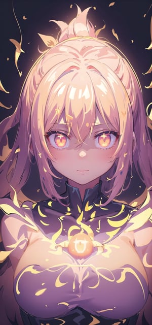 1girl, (((((glow art))))), (((glowing eyes, glowing hairs)))

, simple background, High detailed , Detailed face, highres,glowing gold