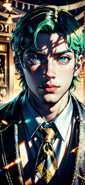 1 man, emerald color eyes, mature gentleman, TAVERN, high_resolution, high_res, high details, High detailed, ,Detailedface,highres