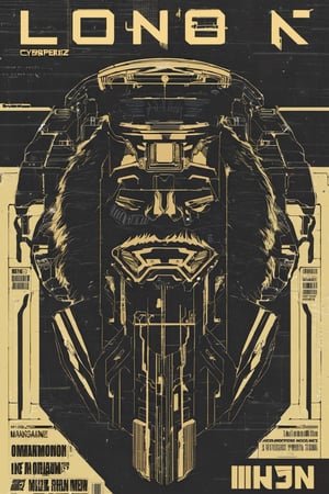 best male anthropomorphic Lion-man   cyberpunk magazine cover, best lion anatomy, anthropo-lion-man,cyber-graphics