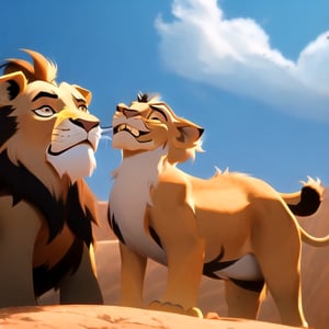 scene of lion king, hakunamatata, fun, disney