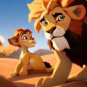 scene of lion king, hakuna-matata, fun, disney, cute, 