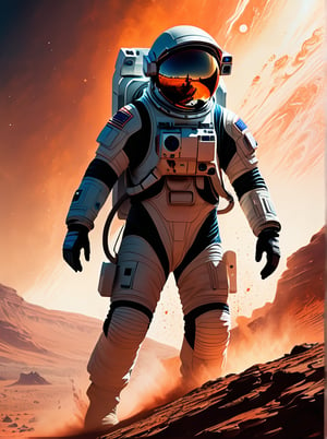 wide shot, forming the (silhouette) of a astronaut on planet mars, intricate details, masterpiece, best quality, very aesthetic,

highly detailed, watercolor painting, artstation, concept art, smooth, sharp focus, illustration, dynamic background, 8k resolution, masterpiece, best quality, Photorealistic, ultra-high resolution, photographic light, illustration by MSchiffer, fairytale, sunbeams, best quality, best resolution, cinematic lighting, Hyper detailed, Hyper realistic, masterpiece, atmospheric, high resolution, vibrant, dynamic studio lighting, wlop, Glenn Brown, Carne Griffiths, Alex Ross, artgerm and james jean, spotlight, fantasy,disney pixar style,anime,score_9