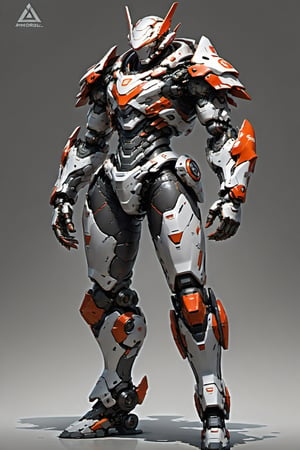 perfect barrel full body,((mecha, mech,slender, streamlined shape, smooth mech body)), thin waist, heavy machine, heavy mech android,mechanical face, intricately hard surface, heavy armored thick forearms and thick thighs, rivets on joints, attached many mechanical equipments, (((pyramid closed hood head))), (heavy armored thighs:1.3), (heavy armored forearms:1.3),(((full body shot))),absurdres,ultra hires,ultra detailed, best quality,masterpiece, concept art, 
