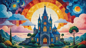 oil painting concept art, vibrant color, 

The Southern Star Atlas, (Teppei Sasakura style:1.5),  (Pointillism:1.3), cubism,(papercutting:1.2), cutout picture, (HDR:1.4), high contrast, stained glass,

sunset, clouds with angel halo, a vibrant colorful stained glass clouds is flying in the sunset sky, Create a whimsical and vibrant flower garden townscape with colorful, fantastical buildings, strange buildings, shore of a vibrant cluttered town, The color palette include vibrant warm colors with contrasting highlights and shadows to give depth, The brushwork is rough with clean lines for the buildings and more fluid strokes for the sky and water reflections, The overall art style evoke elements of surrealism mixed with folk art, Draw inspiration from artists like Marc Chagall for dreamlike scenes and Joan Miró for bold colors and shapes,

a image for a póster of psytrance festival, contains fractals, spiritual composition, the imagen evoke happiness and energy. the imagen contains organic textures and surreal composition. some parts of the image evoke a las trip,v0ng44g