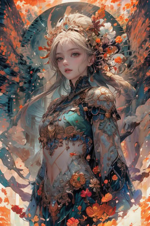ultra highres, ultra detailed, masterpiece, best quality,concept art, 8K wallpaper, Alphonse Mucha,

woman yelling at cat (meme), flower dress, colorful, darl background,intricate flower armor,green theme,exposure blend, medium shot, bokeh, (hdr:1.4), high contrast, (cinematic, teal and orange:0.85), (muted colors, dim colors, soothing tones:1.3), low saturation, dynamic angle,

growing light, from front lighting, cinematic lighting, 