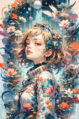 high resolution,  ultra detailed,  (masterpiece:1.4), taeri,  busty, super photo realistic illustration, highres, ultla detailed, absurdres,  best quality,

from side shot, looking away, close up shot, face focus, head shot, tilt head,

1 beautiful woman, flower dress, colorful, darl background, flower armor, vibrant color theme, exposure blend,  bokeh, (hdr:1.4), high contrast,  (cinematic,  teal and orange:0.85),  (muted colors,  dim colors,  soothing tones:1.3),  
BREAK

(god bless you:1.3),
compassionate expression, empathetic, caring, kind, content expression, satisfied, pleased, gratified, thoughtful expression, pensive, reflective, contemplative, determined expression, resolute, purposeful, firm,
BREAK

(colorful:1.5), glowing lights, pillar of lights, blooming light effect, papier colle, paper collage, layered compositions, varied textures, abstract designs, artistic juxtapositions, mixed-media approach,
(Zentangle:1.5), structured patterns, meditative drawing, intricate designs, focus and relaxation, creative doodling, artistic expression, dragonbaby,