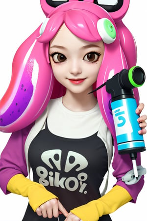 1girl,beautiful,xxmix_girl, range blaster (splatoon),korean girl