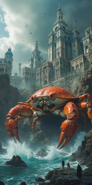 Armageddon or the the end times has come in the form of giant crabs. The giant crabs has enough bullshit from the humans so they ledf the oceans and destroy all cities in their pinch for revenge