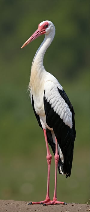 A long legged stork