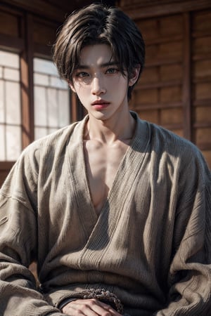 (((realistic))) handsome korean male, jung kuk bts, full_body
