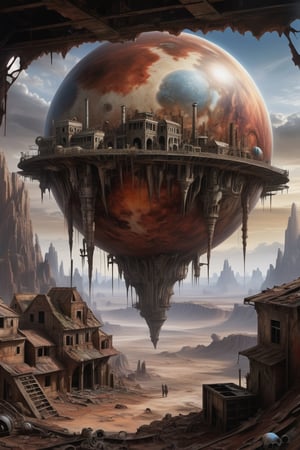 all-consuming ethnic wounded planet from the normal two hundred and fifteen year old artistic attic of the extreme opened industrious cycle by keith parkinson, anne stokes, jordan grimmer and vincent di fate; gorgeous scenery, great composition, photograph taken on Nikon d750, intricate, photorealistic