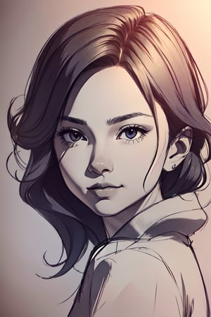 Ani_Uni,Sketch,Enhance, 30 year old girl