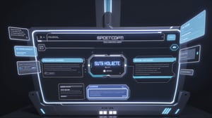 high tech ui, spaceship status panel, holographic interface, code