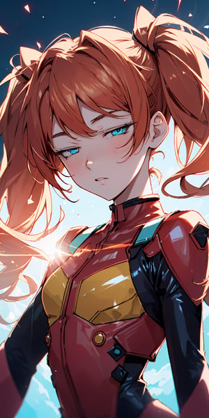 Prompt
Asuka Langley, teenage girl, pigtails. Orange hair, bangs, red latex suit, petite body, pretty face, blue eyes, high quality image