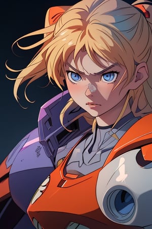 Asuka Langley Soryu, with her distinctive ash blonde hair and piercing blue eyes, stood in the Unit 01 cockpit, ready to face any threat that came her way. 

