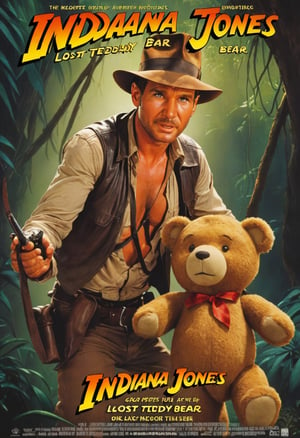 Movie poster of Indiana Jones and the Lost Teddy Bear