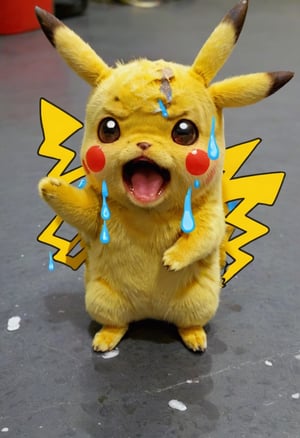 photo doodle, Pikachu crying