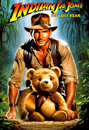 Movie poster of Indiana Jones and the Lost Teddy Bear