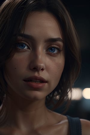 TPixar render,Portrait of ana de armas, blue eyes, mid shot , cinematic smooth, cinematic lighting,vibrant colors,dof,